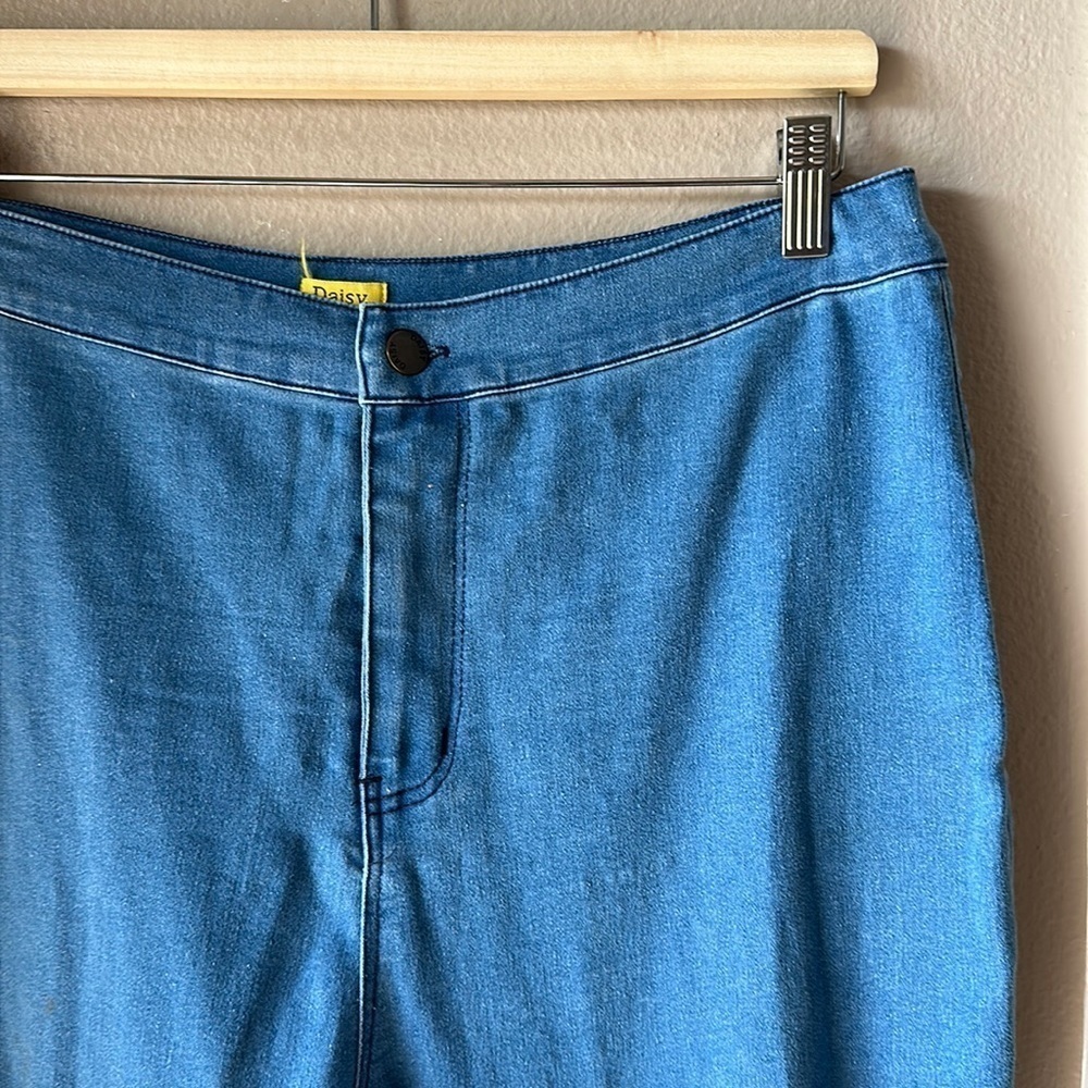 DAISY Denim High Rise Distressed Bell Bottoms